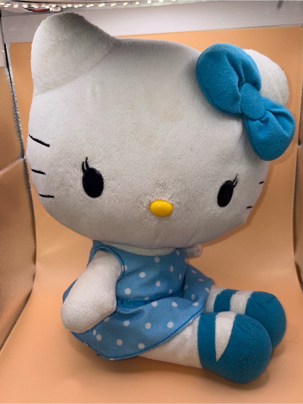 Sanrio Hello Kitty Blue Polka Dot Dress Plush